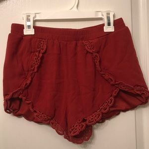 Red shorts